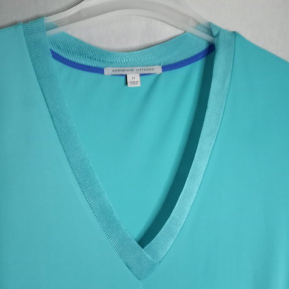 Adrienne Vittadini Women's Casual Comfort Mint Green Sleeveless Dress Size M - Picture 4 of 10